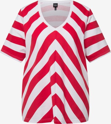 T-shirt Ulla Popken en rouge : devant