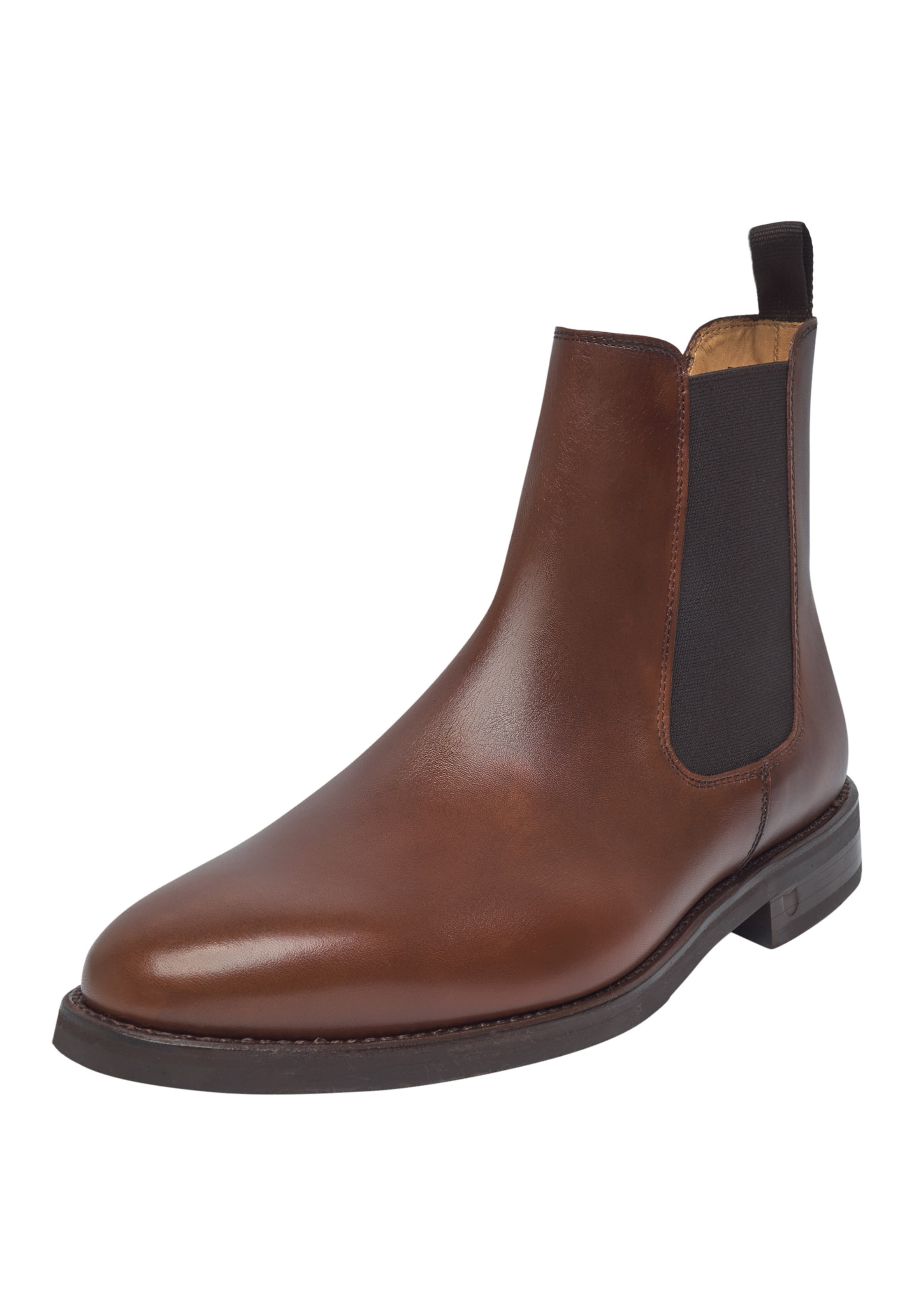 Henry Stevens Chelsea boots ' Marshall CB2 ' in Bruin: voorkant
