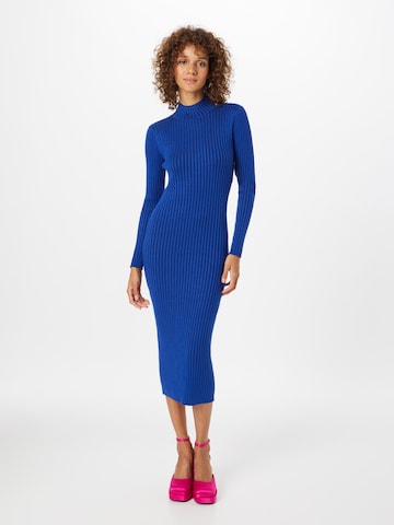 VERO MODA Úpletové šaty 'WILLOW' – modrá: přední strana