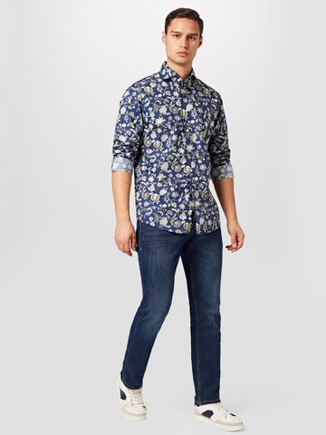 ETON Slim fit Button Up Shirt in Blue