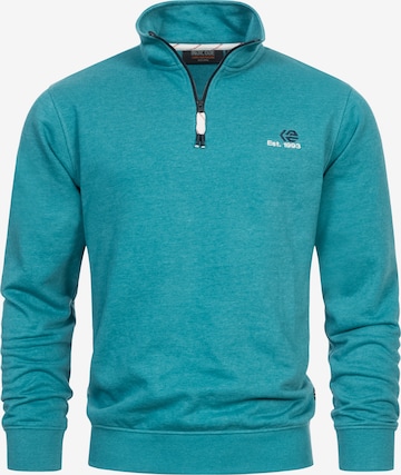 INDICODE JEANS Sweatshirt 'Corey' in Blue: front