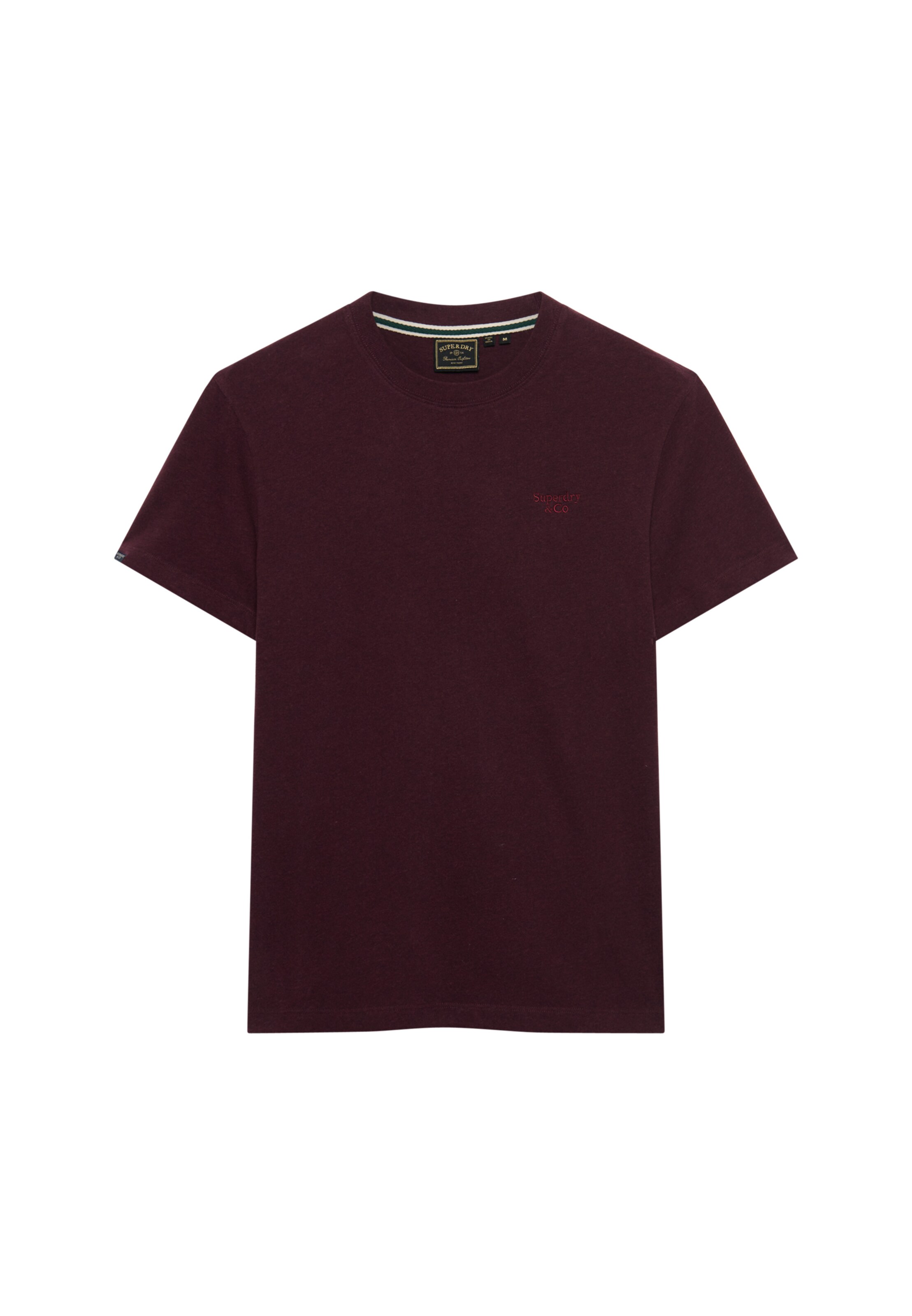 T-Shirt 'ESSENTIAL SERIF' Superdry & Co en rouge : devant