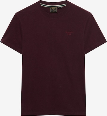 T-Shirt 'ESSENTIAL SERIF' Superdry & Co en rouge : devant