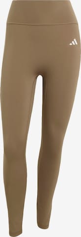 ADIDAS PERFORMANCE Workout Pants 'Optime Power Essentials' in Green: front