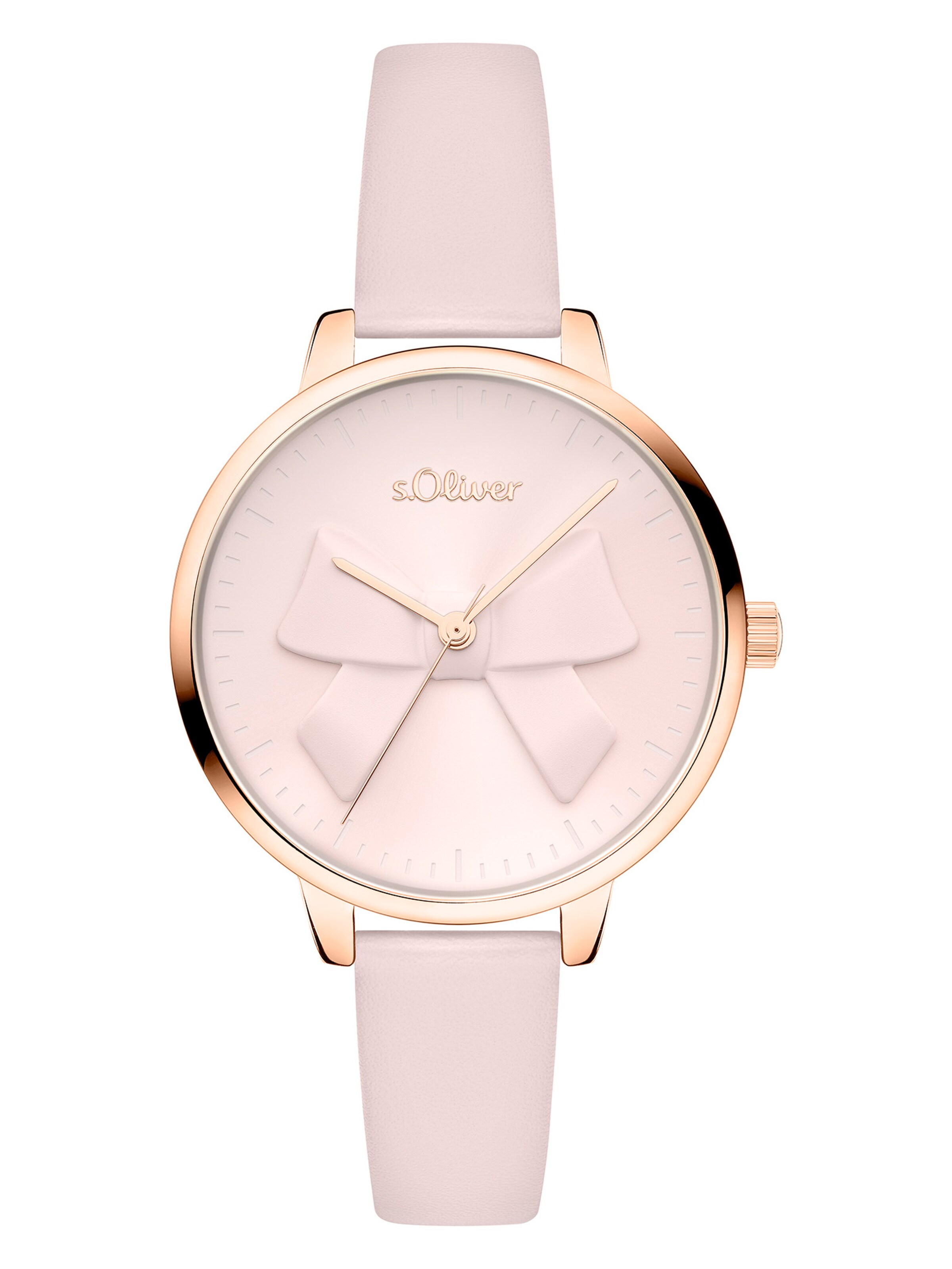 s.Oliver Analog Watch in Pink: front