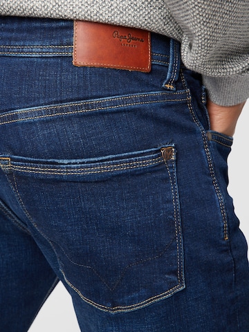 Coupe slim Jean 'Stanley' Pepe Jeans en bleu