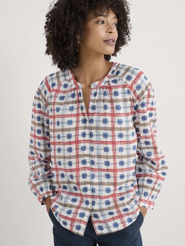Camicia da donna 'Weaving Sea' di Seasalt Cornwall in bianco: frontale