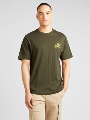 Only & Sons T-shirt 'KEANE' i grön: framsida