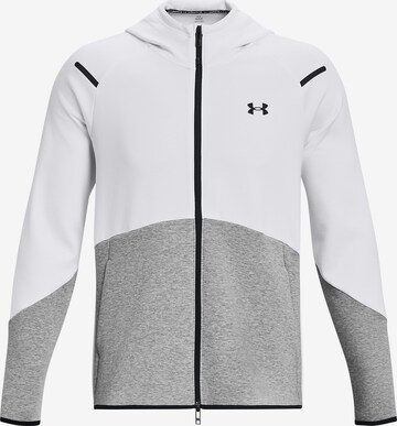 UNDER ARMOUR Athletic Fleece Jacket in Grey: front