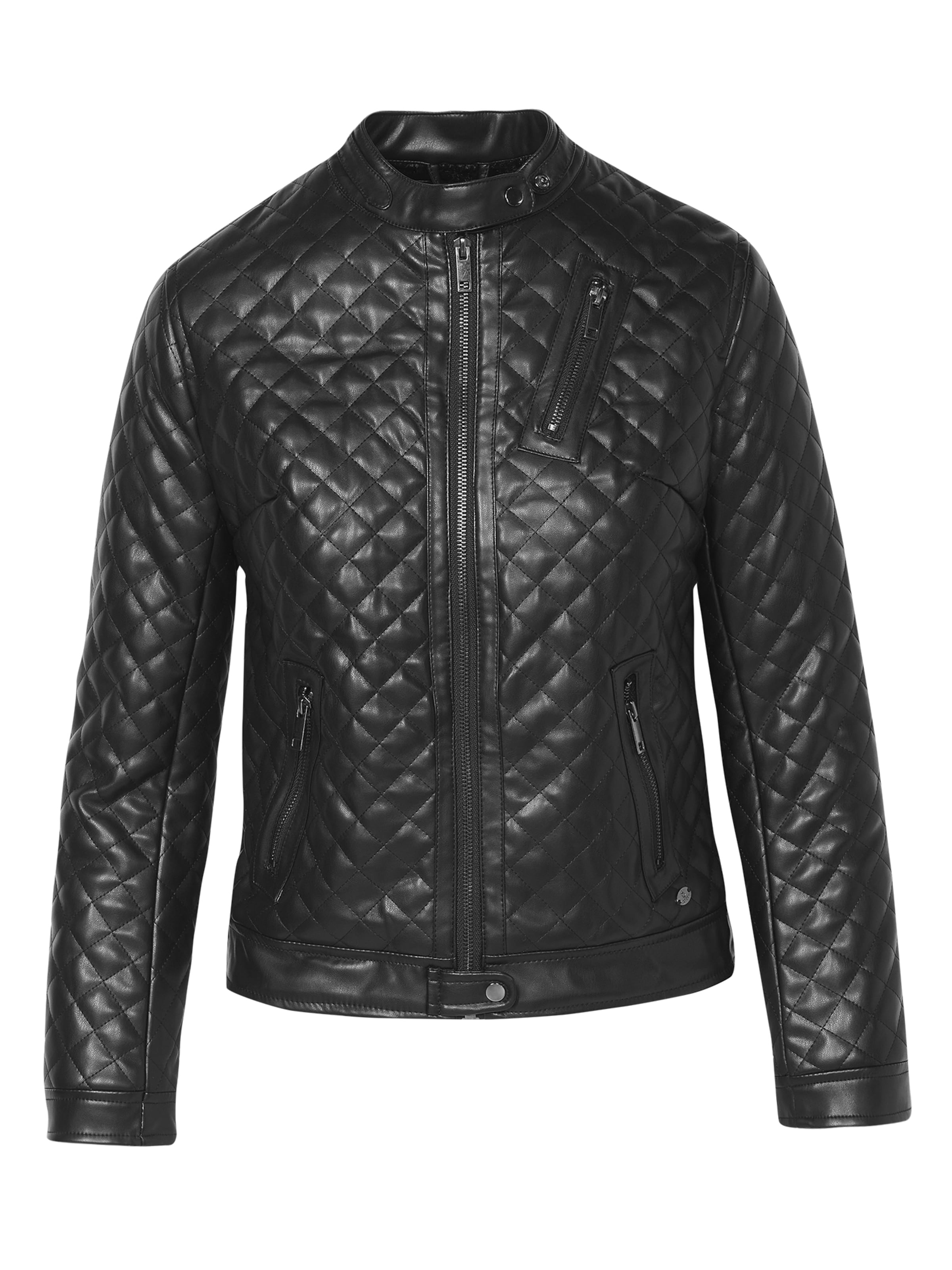 KOROSHI Přechodná bunda – černá: přední strana