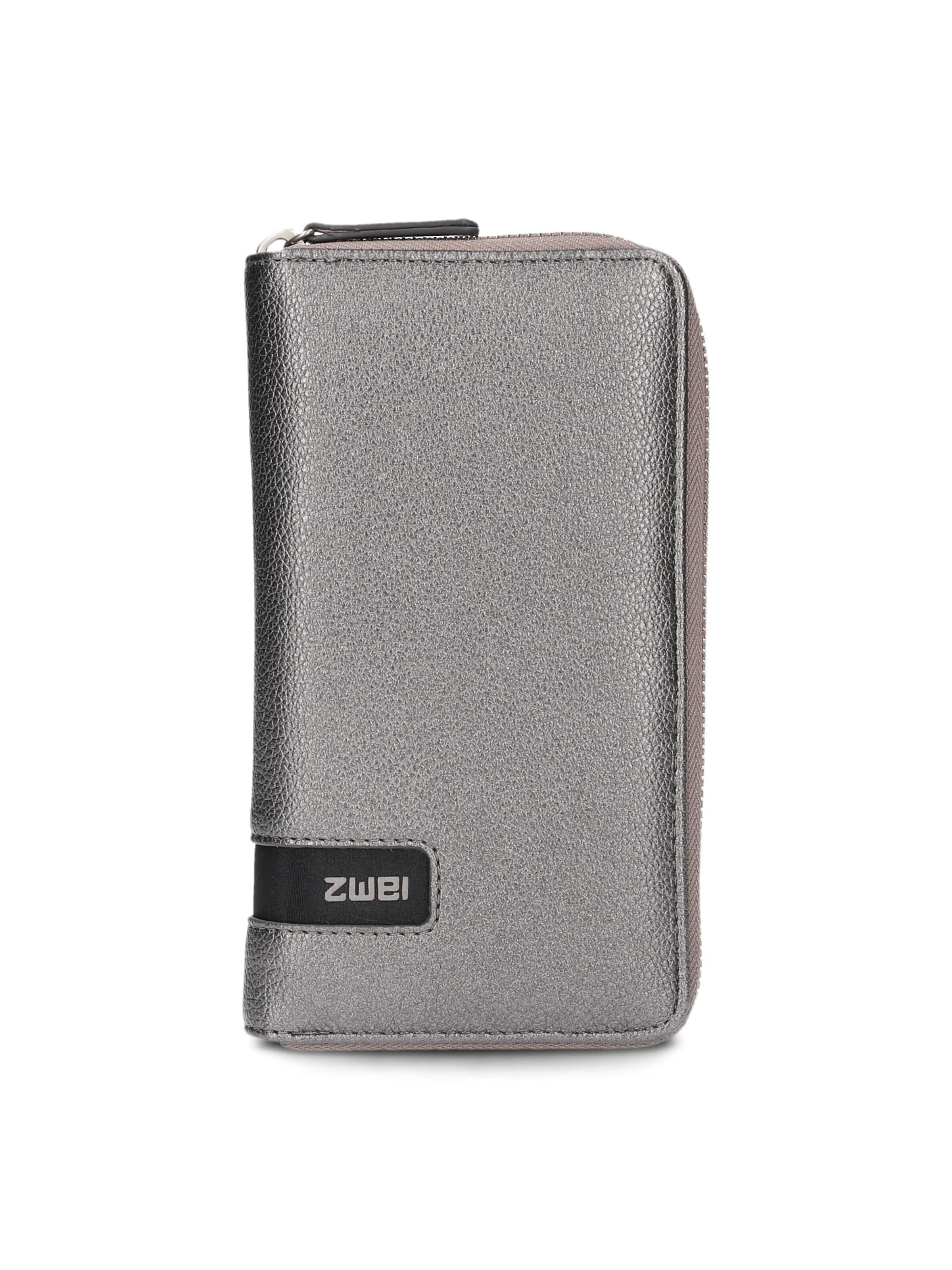 ZWEI Wallet 'MADEMOISELLE.M MW2' in Silver: front