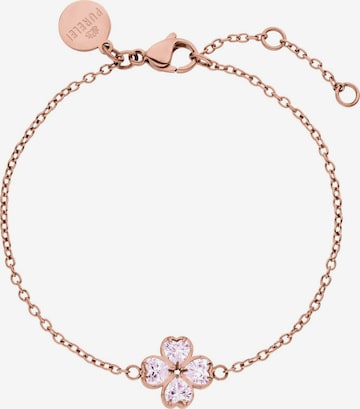 PURELEI - Pulseira 'Cuore Rosé' em ouro: frente