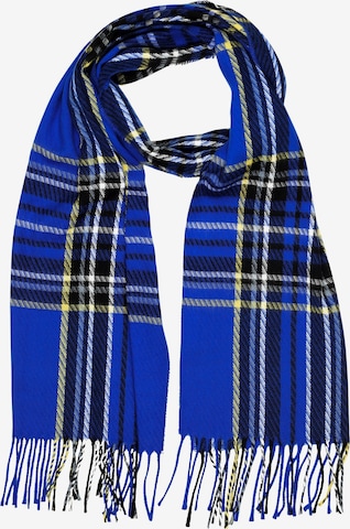 COLLEZIONE ALESSANDRO Schal 'ItaloScot' in Blau: Vorderseite