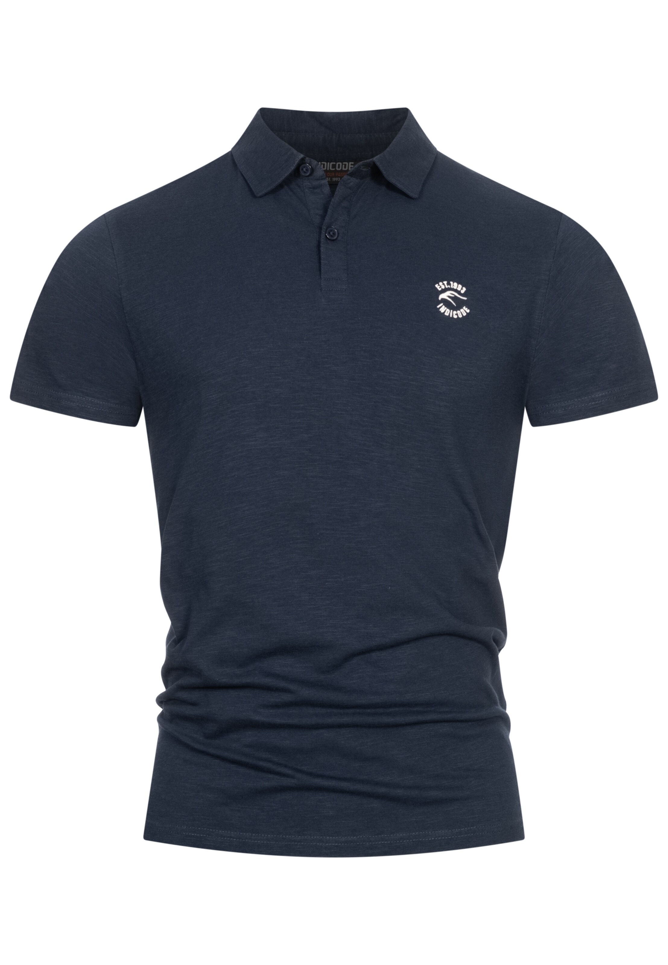 INDICODE JEANS Shirt 'Eddard' in Blauw: voorkant