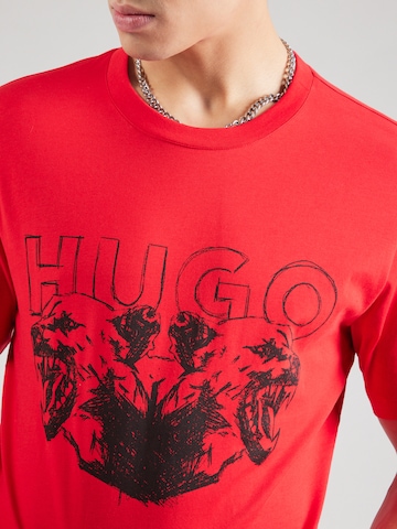 HUGO Shirt 'Durro' in Rood