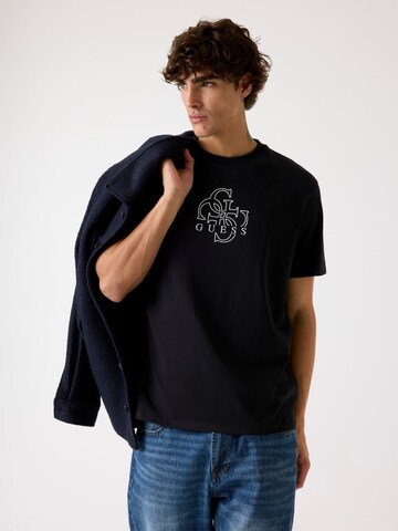GUESS T-Shirt in Schwarz: Vorderseite