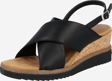 bugatti Sandals 'Esra' in Black: front