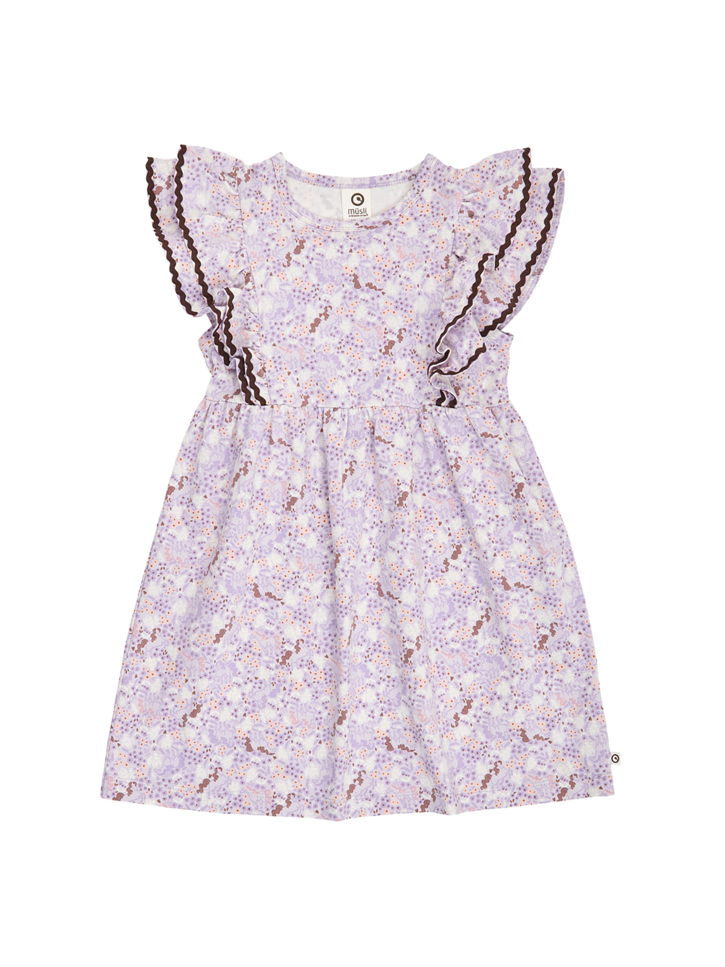 Müsli by GREEN COTTON Jurk in Lila: voorkant