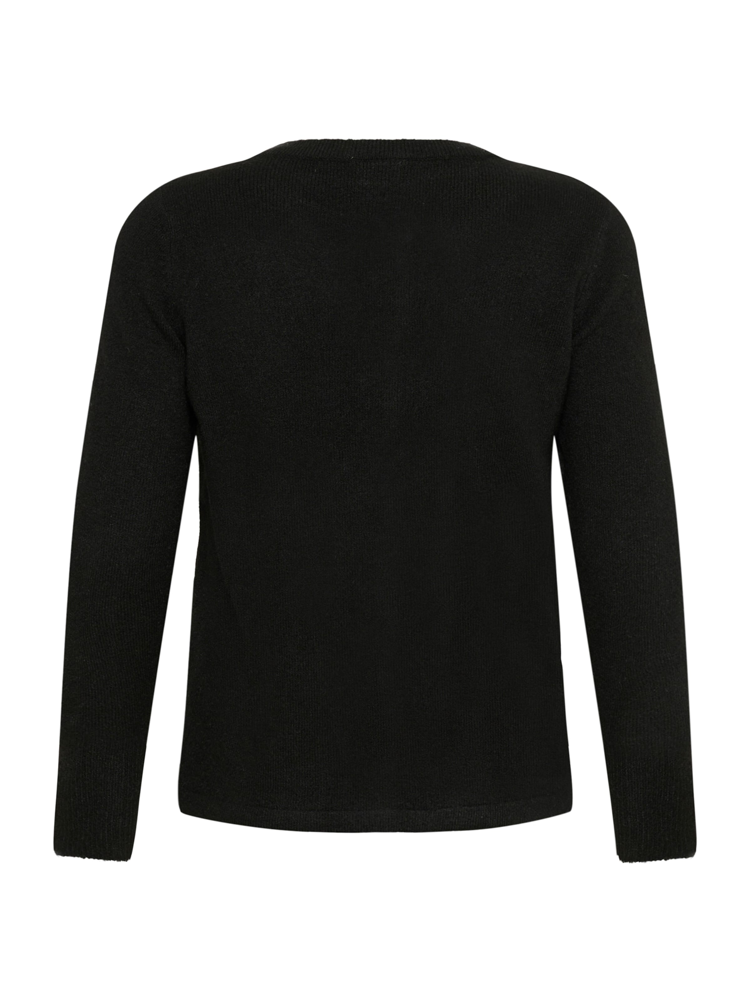 KAFFE CURVE Strickjacke 'KCNiela' in Schwarz