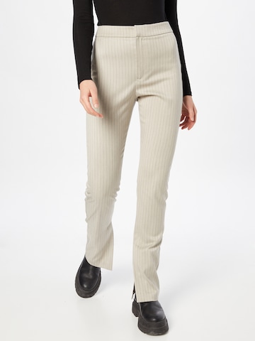 Regular Pantalon 'Petra' Gina Tricot en beige : devant