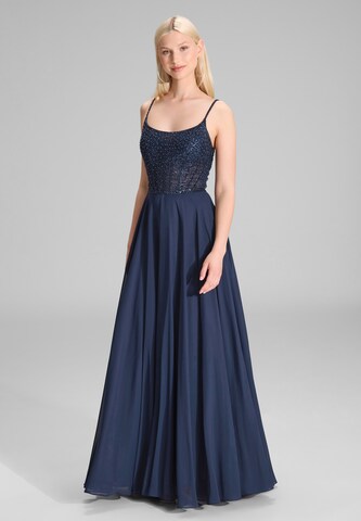 HEY KYLA Evening Dress in Blue: front