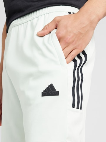 Regular Pantalon de sport 'TIRO' ADIDAS SPORTSWEAR en blanc