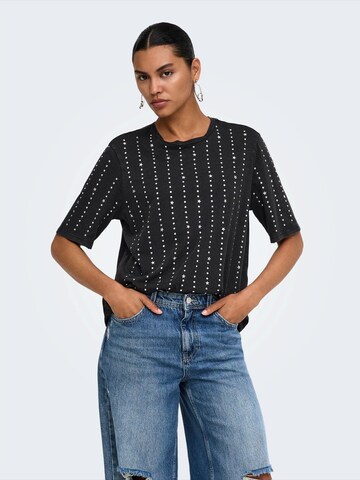 ONLY - Camiseta 'ONLLUCY' en negro: frente