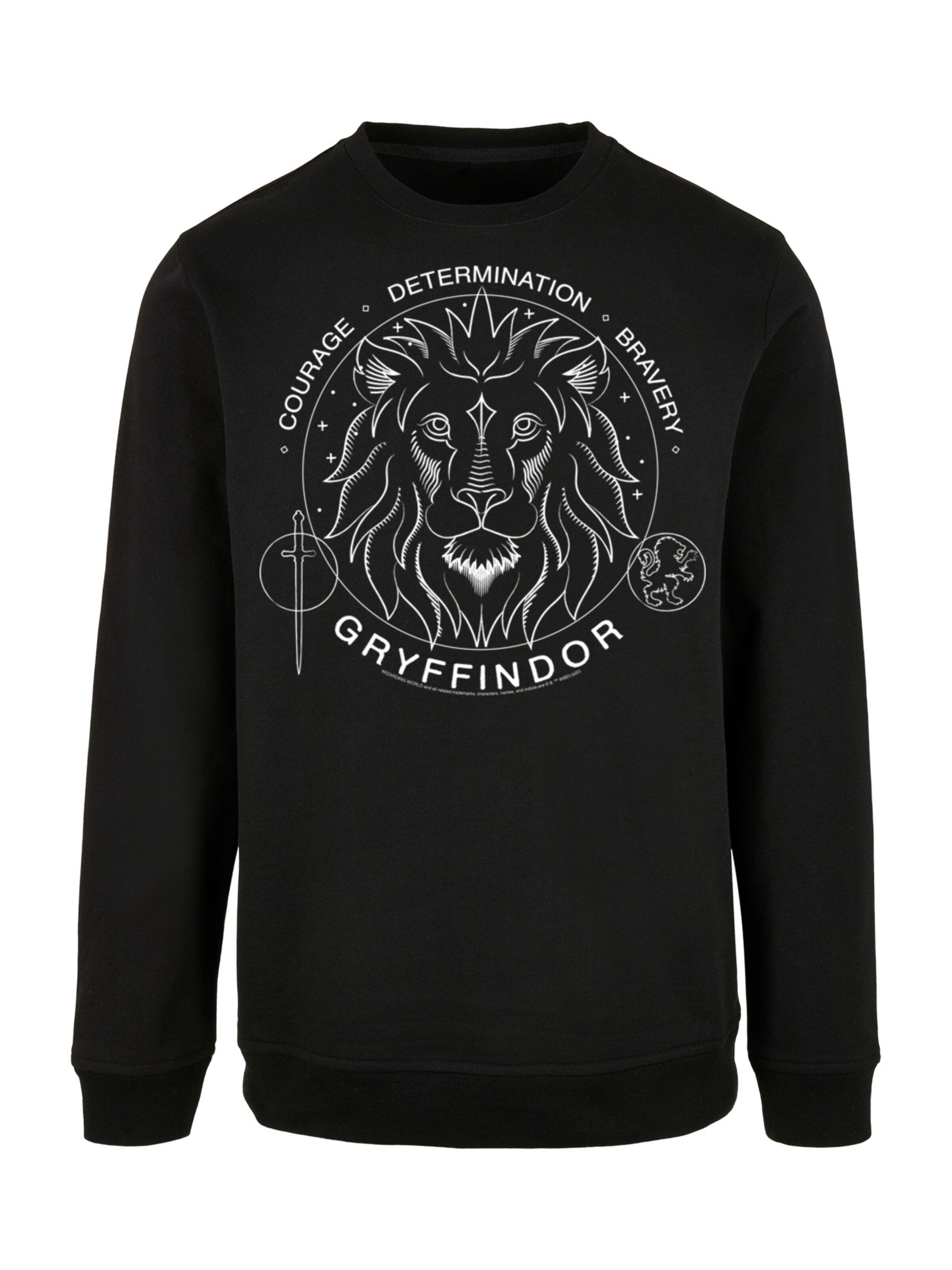 F4NT4STIC Sweatshirt 'Harry Potter Gryffindor Seal' in Black: front
