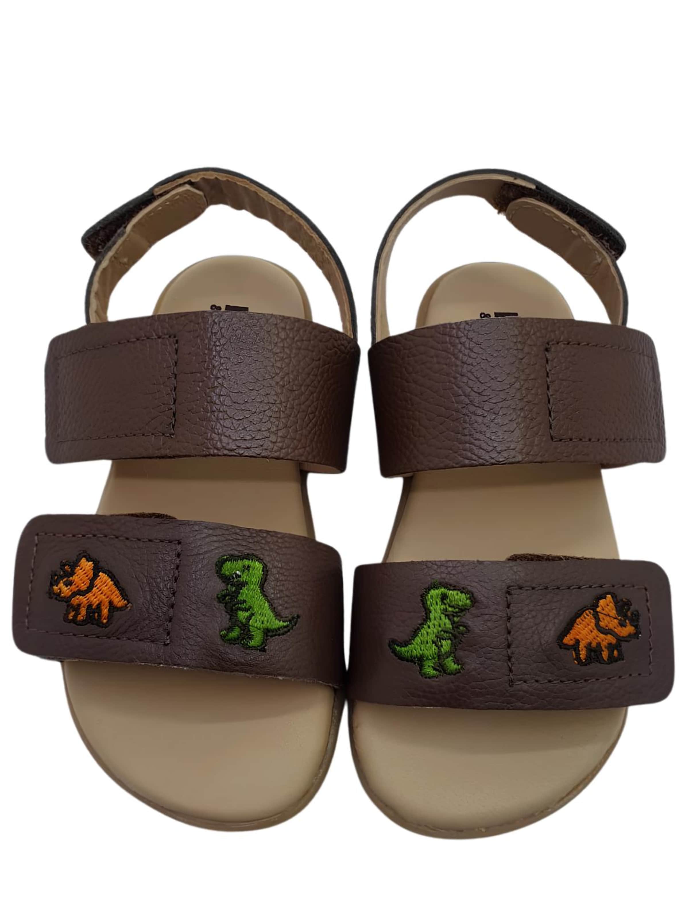 LIO&Friends Sandal 'LIO&friends - Kindersandale - Jungen - Barfußsandale - braun' i brun