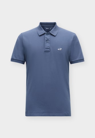 Tricou 'JUL4 INTL EXCLUSIVE' de la HOLLISTER pe albastru: față