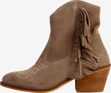 Bottines 'Lederstiefeletten Jylia' Kaporal en beige : devant