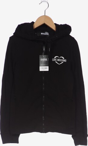 Love Moschino Sweatshirt & Zip-Up Hoodie in XXS in Black: front