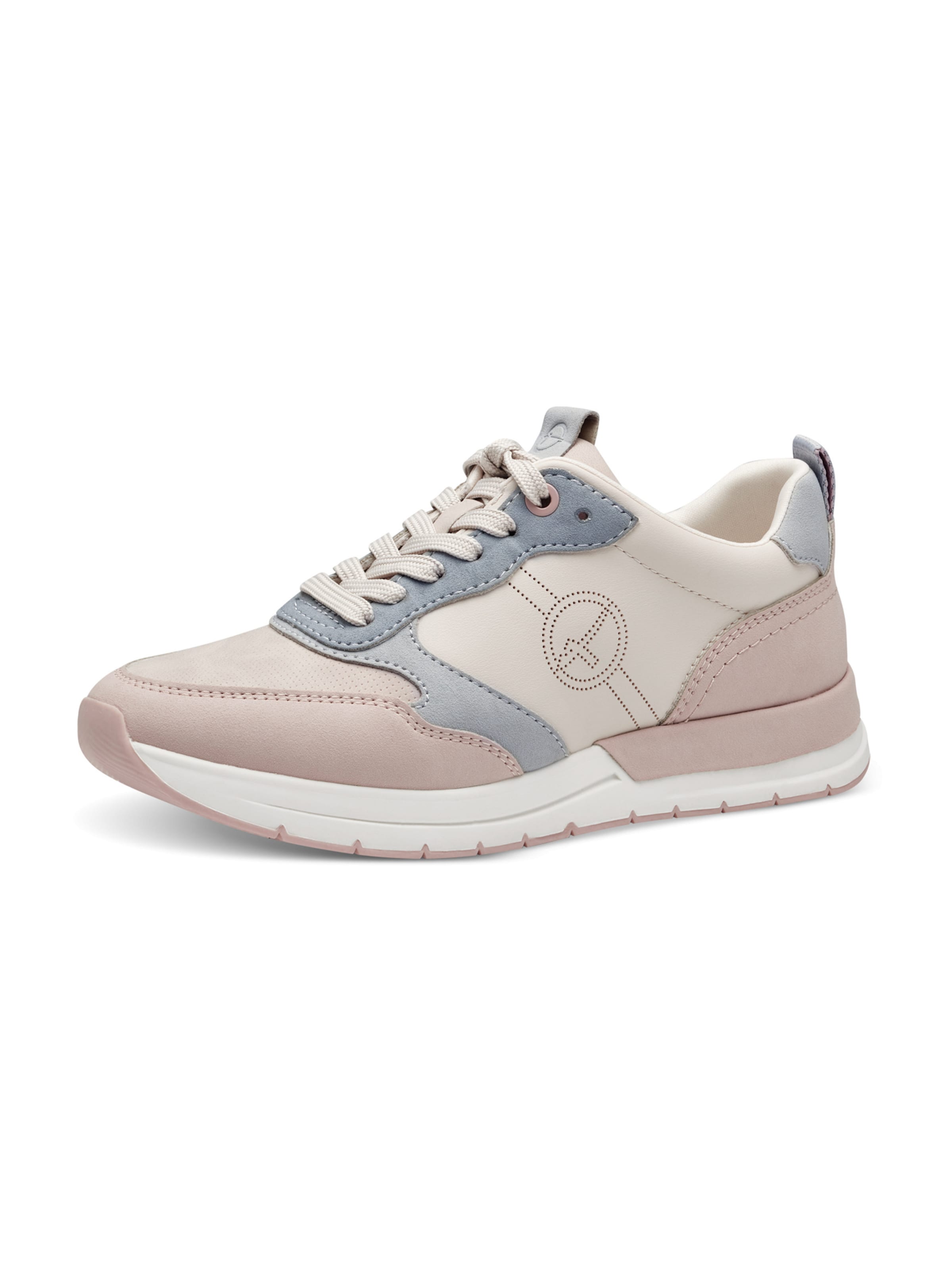 Baskets basses Tamaris en beige : devant