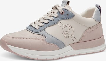 Baskets basses TAMARIS en beige : devant