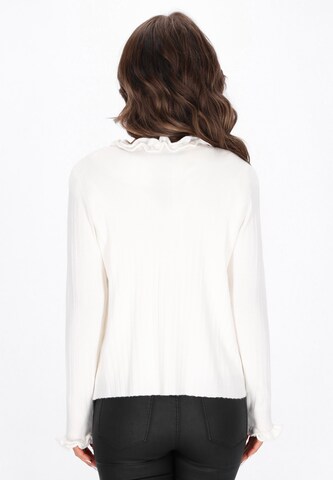 Cardigan faina en blanc