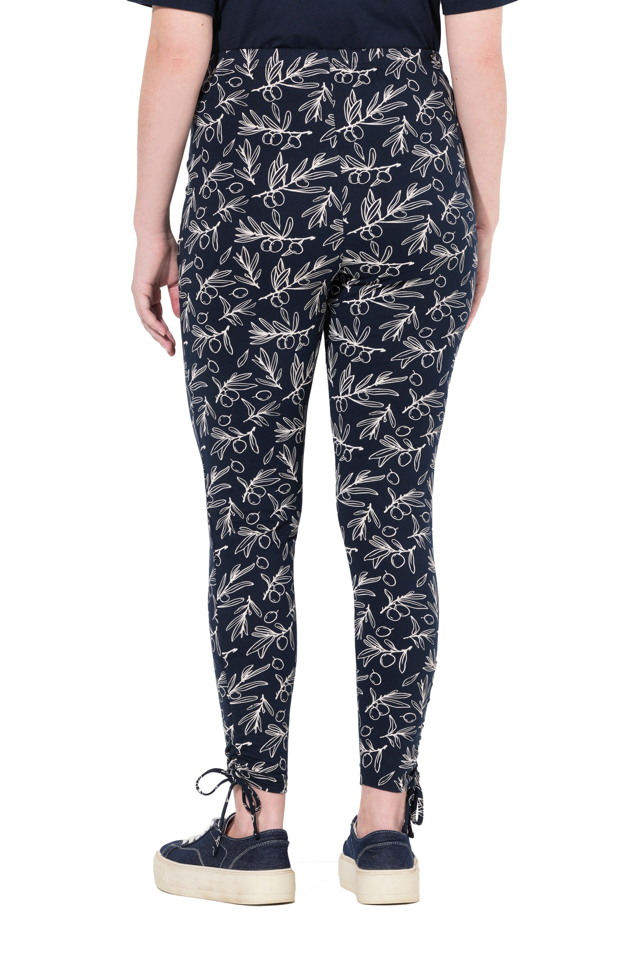 Ulla Popken Slimfit Broek in Blauw