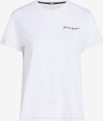 Karl Lagerfeld Shirt 'Signature' in White: front