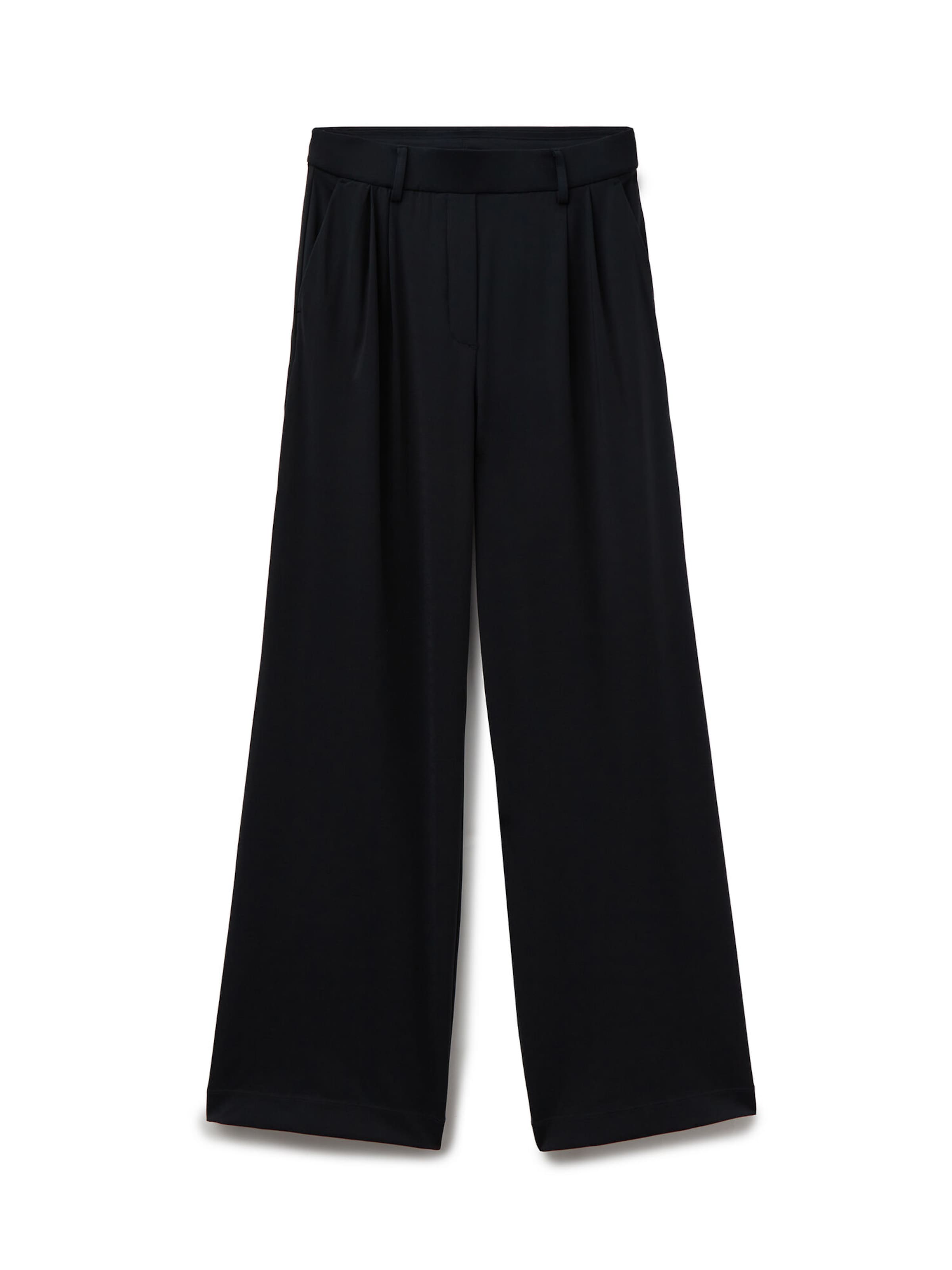 CALZEDONIA Wide Leg Hose 'Comfy Flex' in Schwarz: Vorderseite