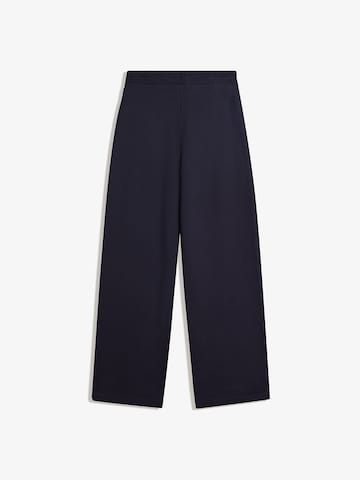 Wide leg Pantaloni de la Bershka pe albastru