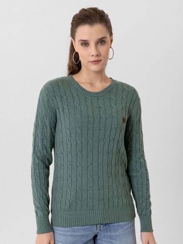 Jacey Quinn - Pullover 'Emelia' em verde: frente