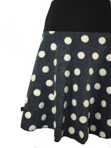 dunkle design Skirt 'A-Linie Wollwalk' in Grey