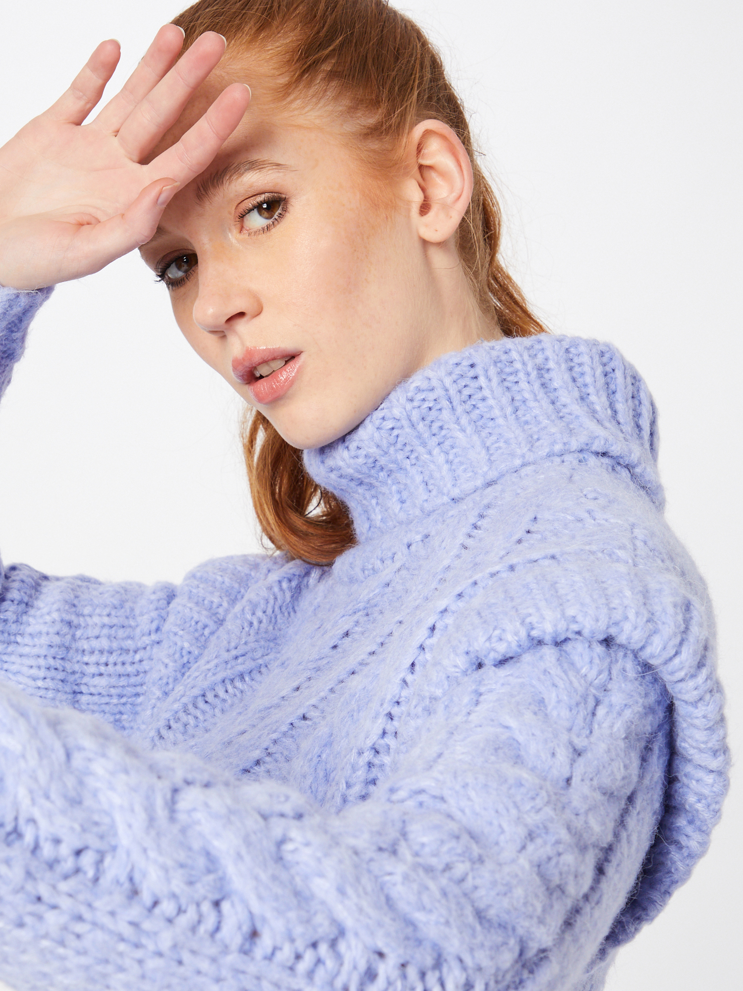 PIECES Pullover FRIA in Helllila 