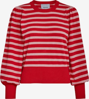 minus Pullover 'Liv' in Rot: Vorderseite