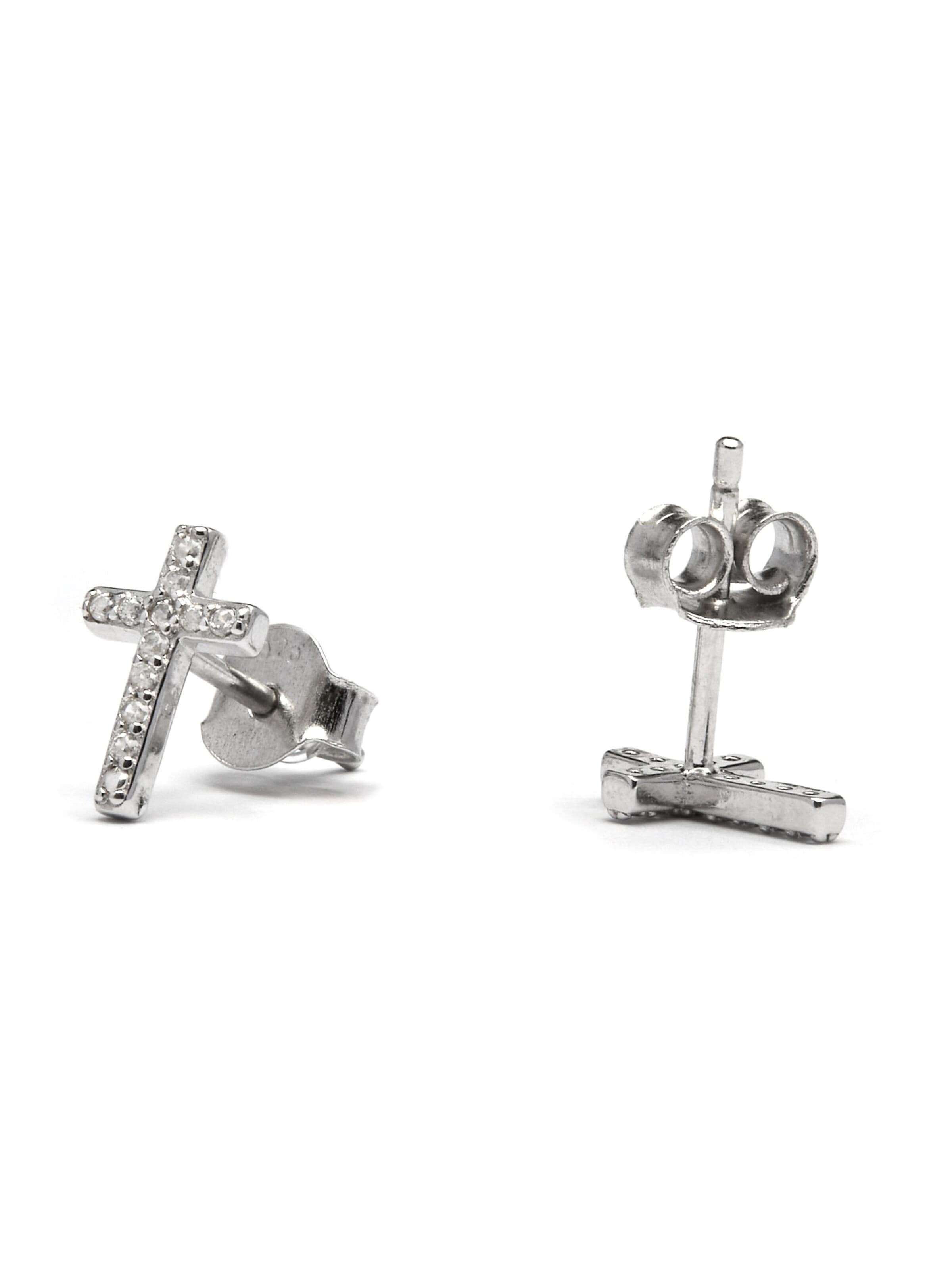 Luxenter Earrings 'Zudis' in White