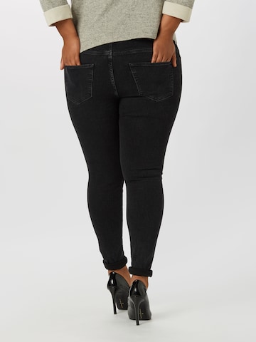 Selected Femme Curve Skinny Jeans 'Ina' in Zwart