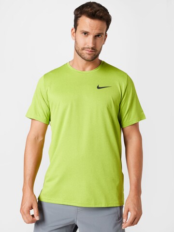 NIKE Performance shirt 'Pro' in Green: front