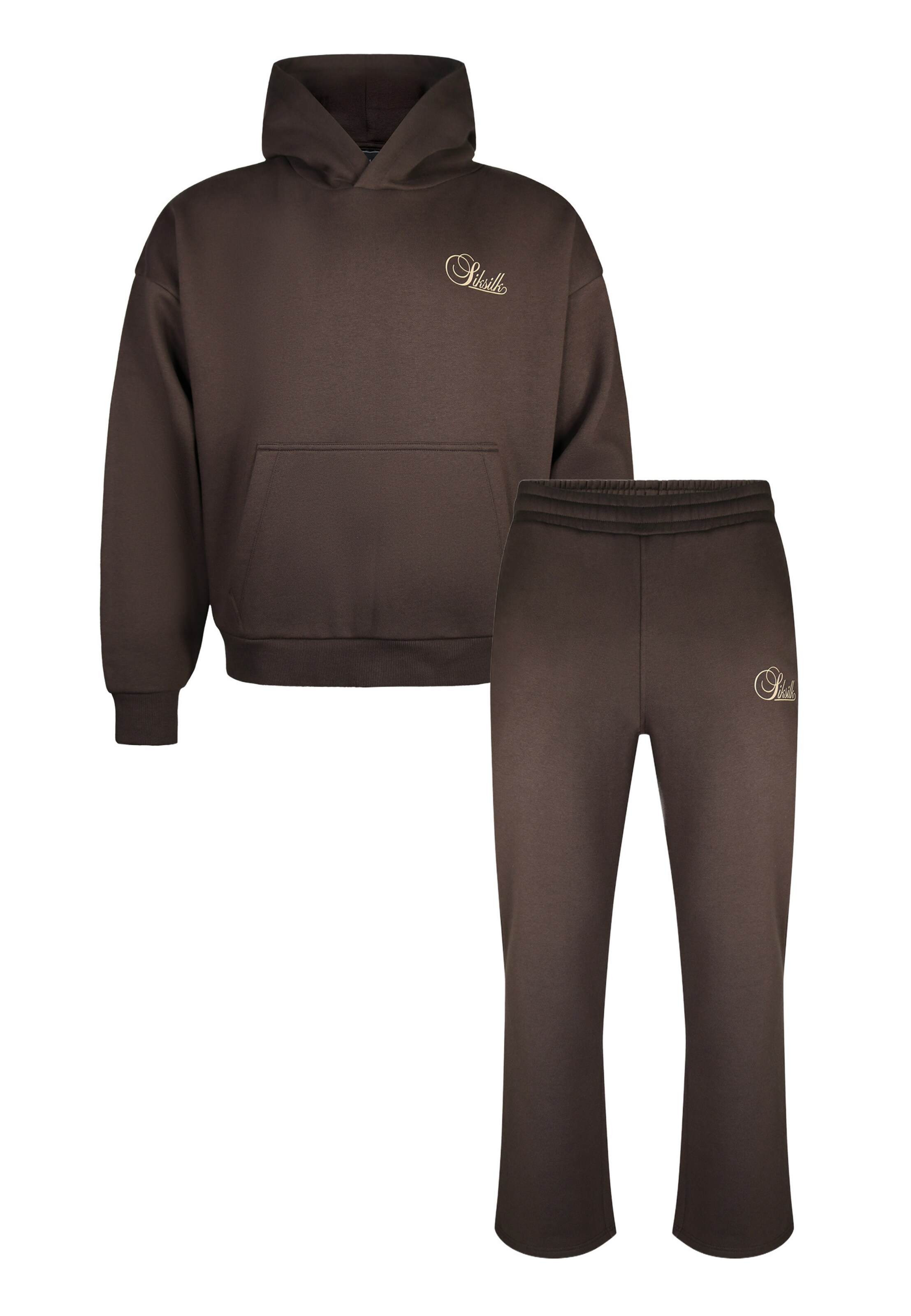 SikSilk Joggingpak in Bruin