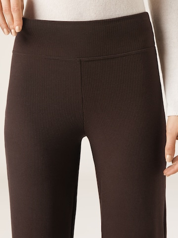 CALZEDONIA Wide Leg Hose in Braun