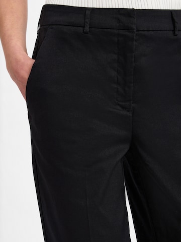 OPUS Regular Pantalon 'Maiga Linen' in Zwart