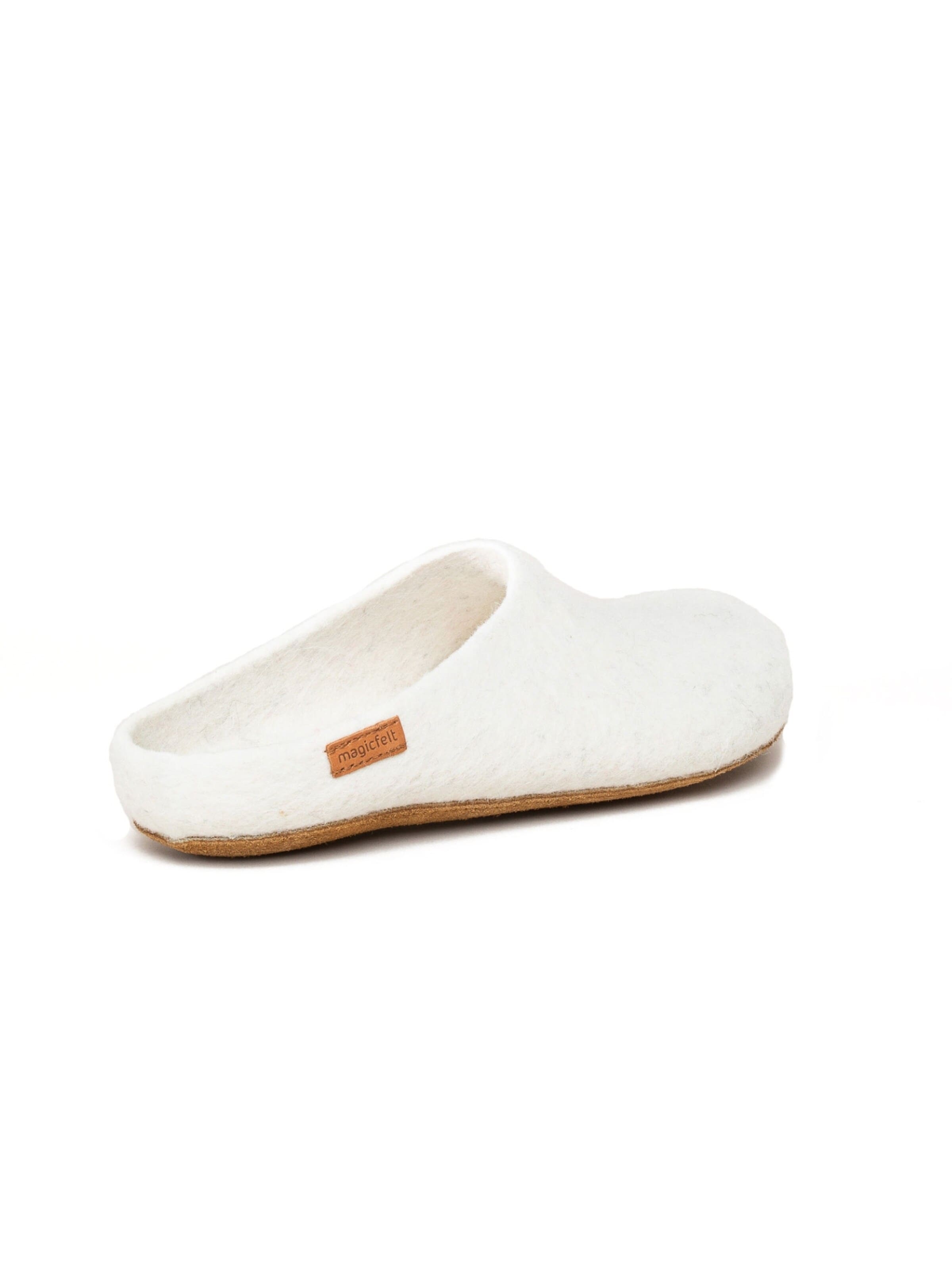 MagicFelt Hausschuh 'Filzpantoffel Magicfelt 713'‌‌‌‌ in Weiß: Vorderseite